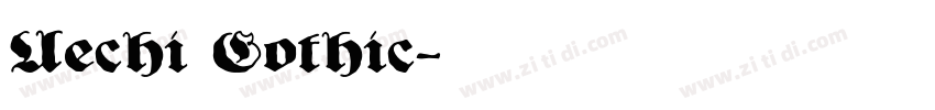 Uechi Gothic字体转换